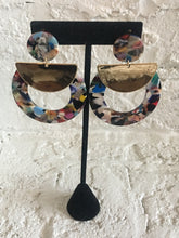Load image into Gallery viewer, Confetti Gold Hoop Earrings