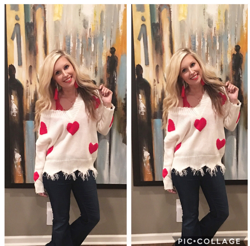 Sweetheart Sweater (compare at $48)