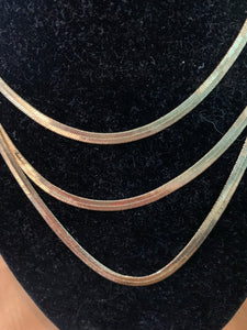 Layered herringbone necklace