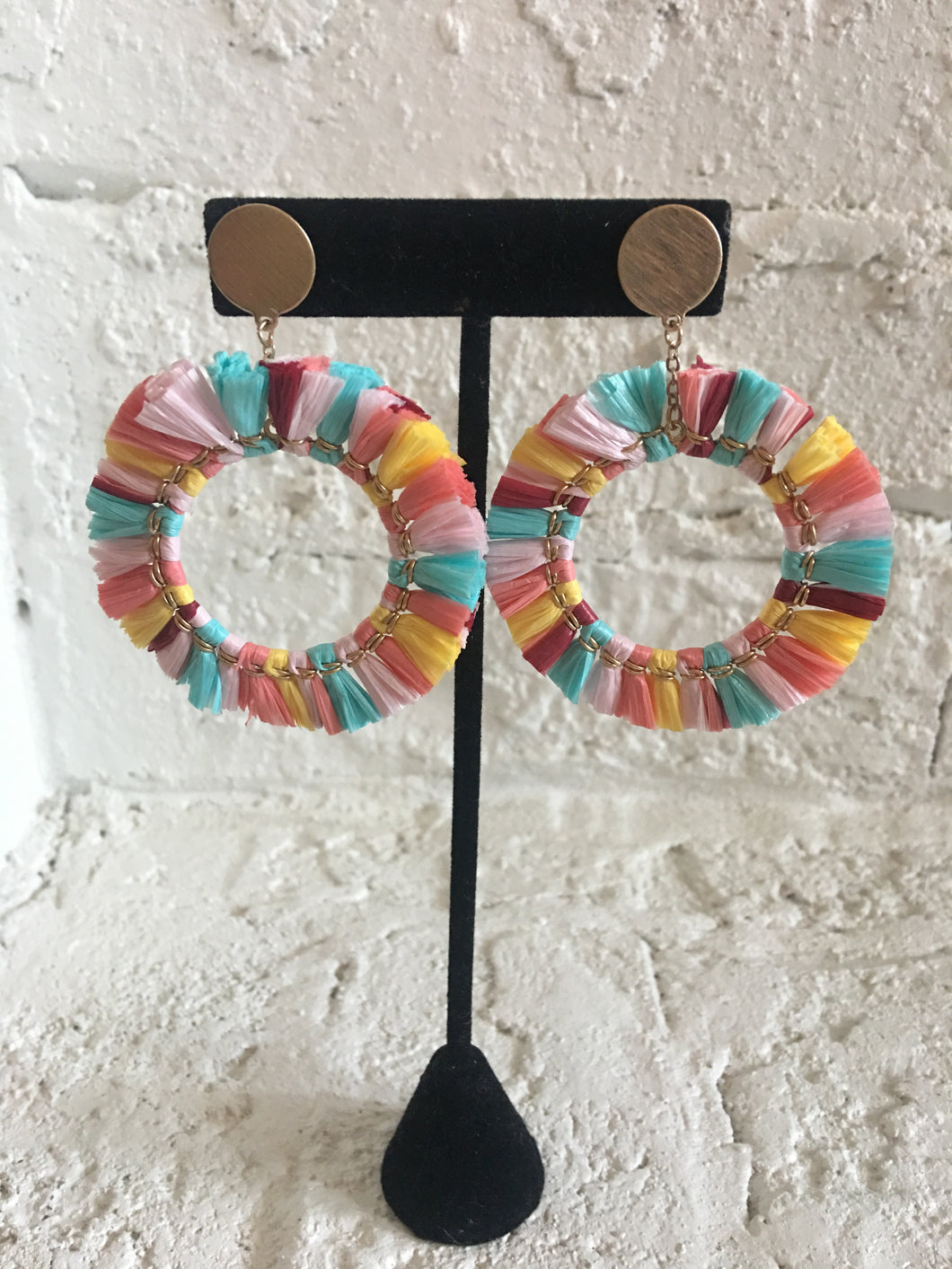 Fringe Hoop Earrings