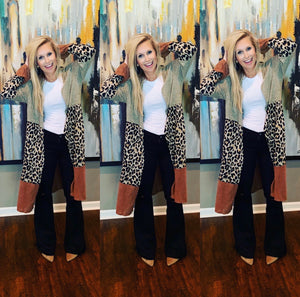 Color Block Cardigan