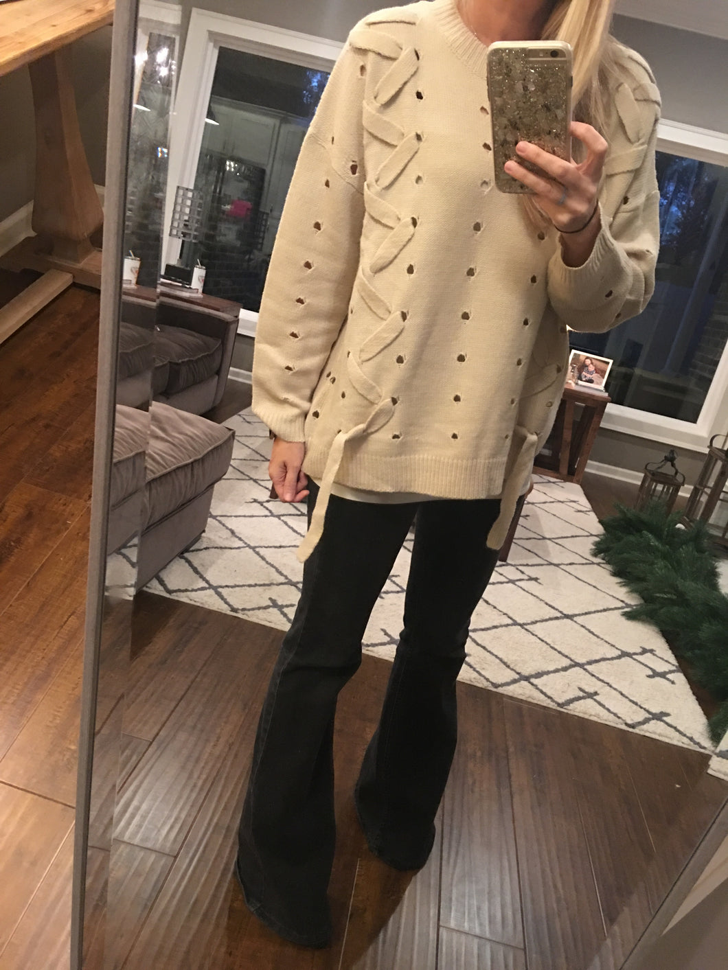 Lace Me Up sweater