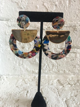 Load image into Gallery viewer, Confetti Gold Hoop Earrings