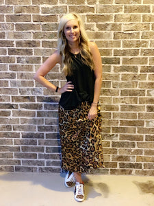 Leopard Print Skirt