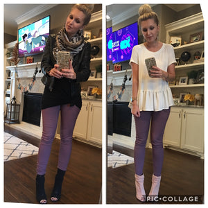 Plum Skinnies (compare at $38.50)