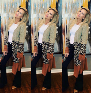 Color Block Cardigan