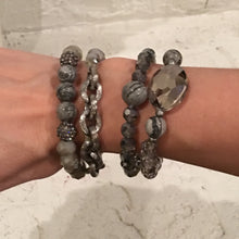 Load image into Gallery viewer, Grey 4 Layer Bracelet Set