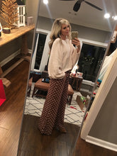Load image into Gallery viewer, Brown Polka Dot Pants