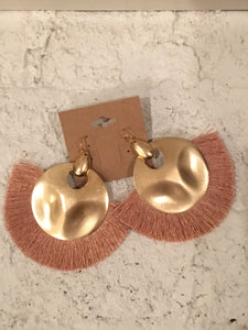 Gold with tan fringe