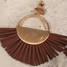 Load image into Gallery viewer, Carmel Faux Leather Earrings