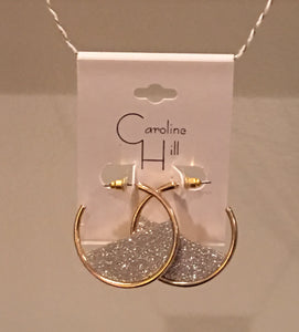 Half Glitter Hoop