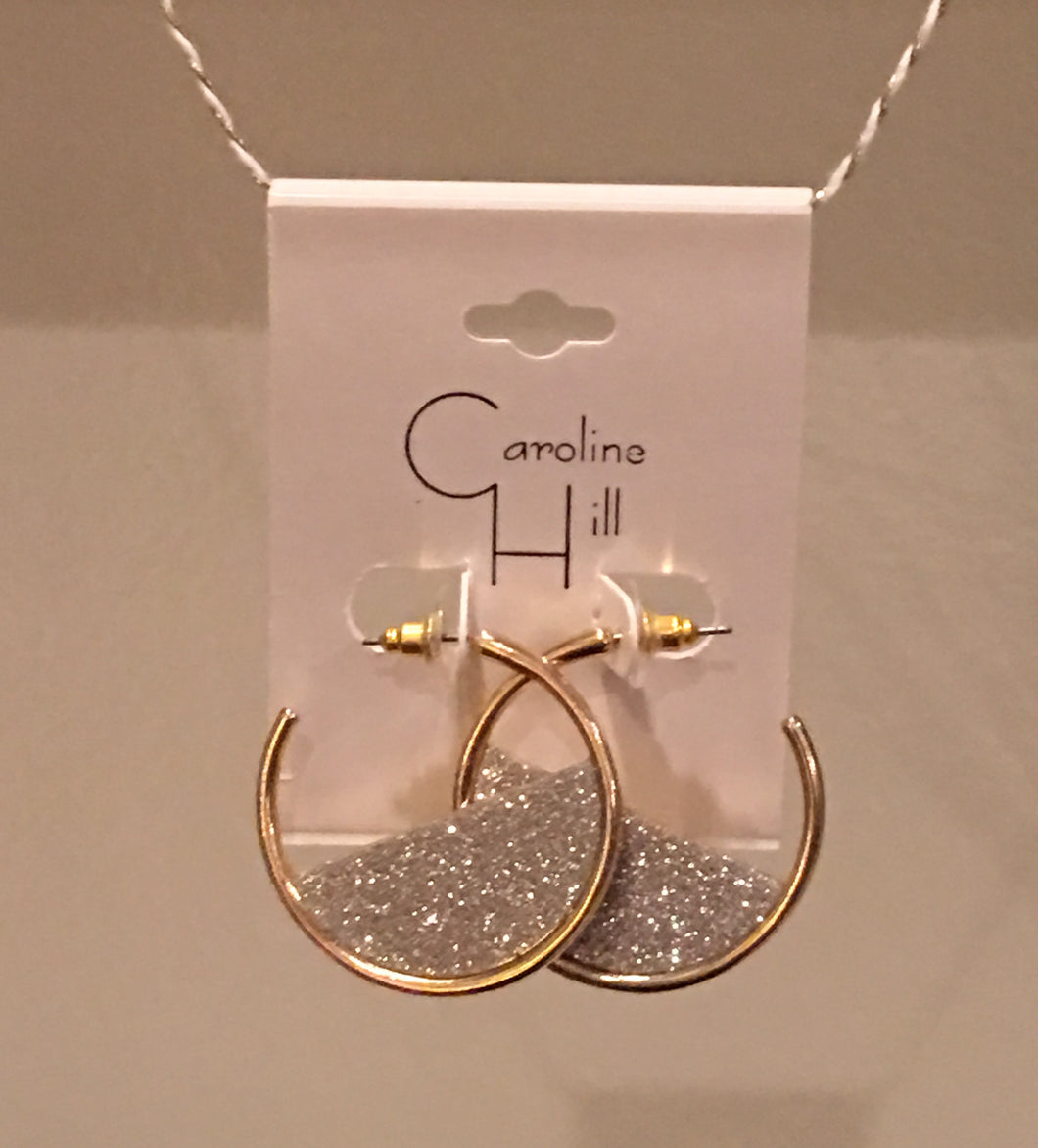 Half Glitter Hoop