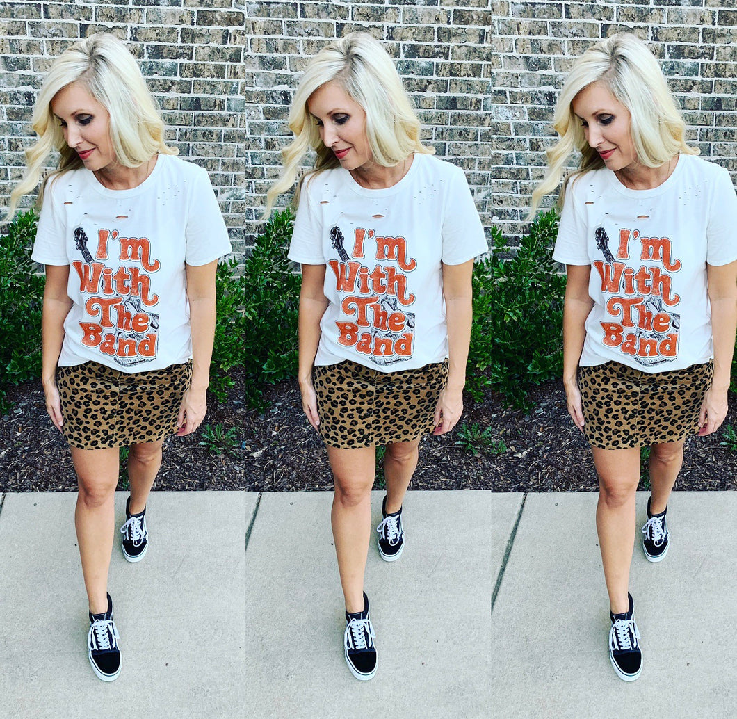 I’m With The Band tee