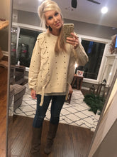 Load image into Gallery viewer, Lace Me Up sweater