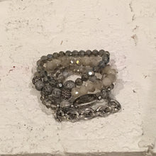 Load image into Gallery viewer, Grey 4 Layer Bracelet Set
