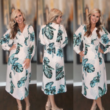 Load image into Gallery viewer, Leaf Wrap Dress - Medium (compare at $65)
